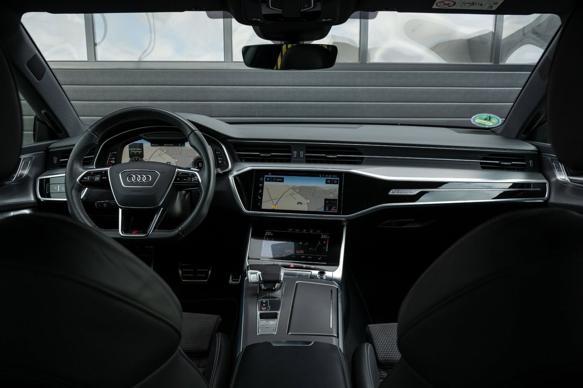 Audi A7 Sportback 50 TFSI e quattro Pro Line S S-Line B&O|CA, Auto's, Dealer onderhouden, Gebruikt, 4 cilinders, Zwart