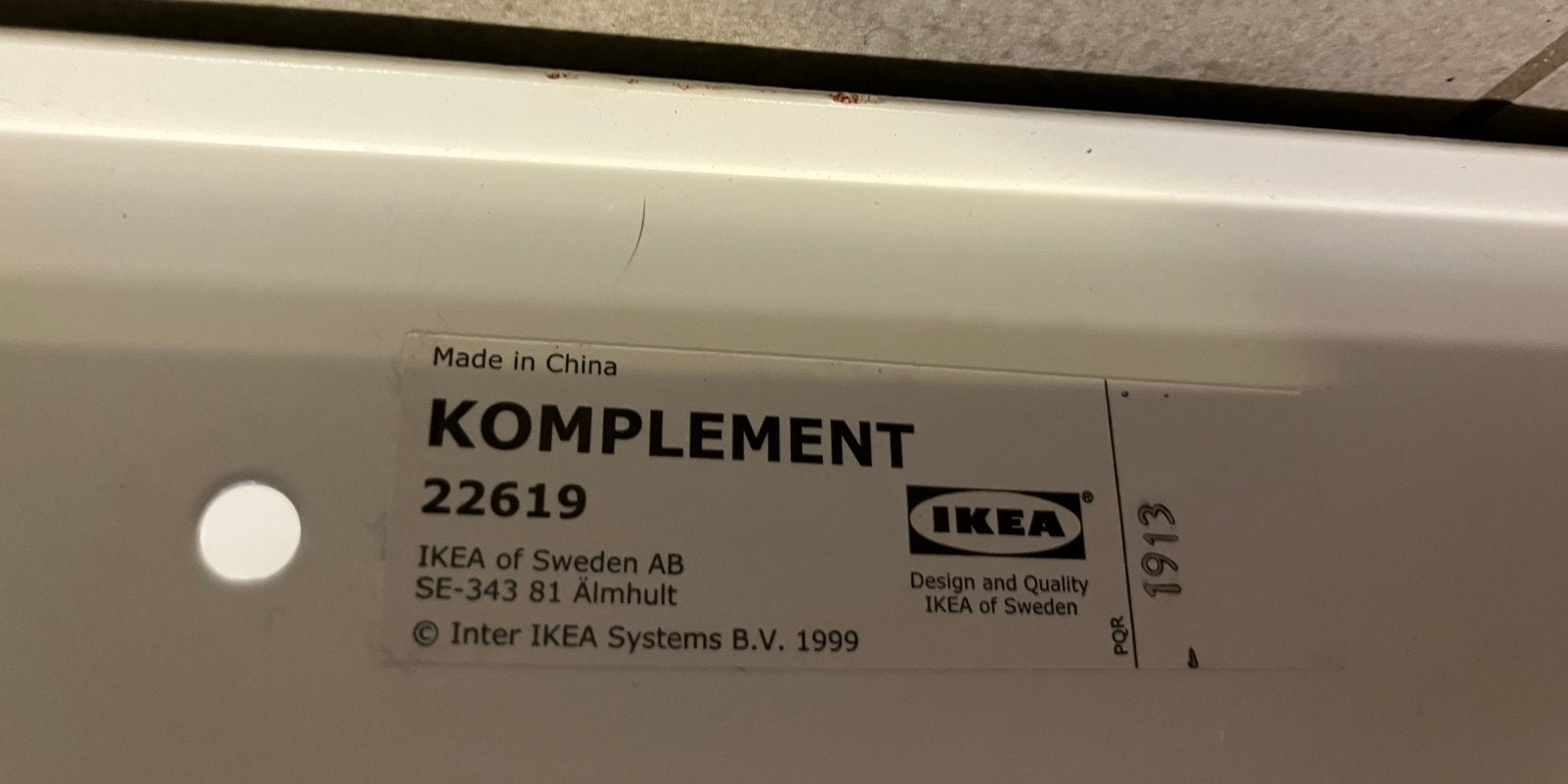 IKEA KOMPLEMENT Uittrekbare Metalen Schoenenplank voor PAX, Ophalen, 100 tot 150 cm, Zo goed als nieuw, Minder dan 100 cm