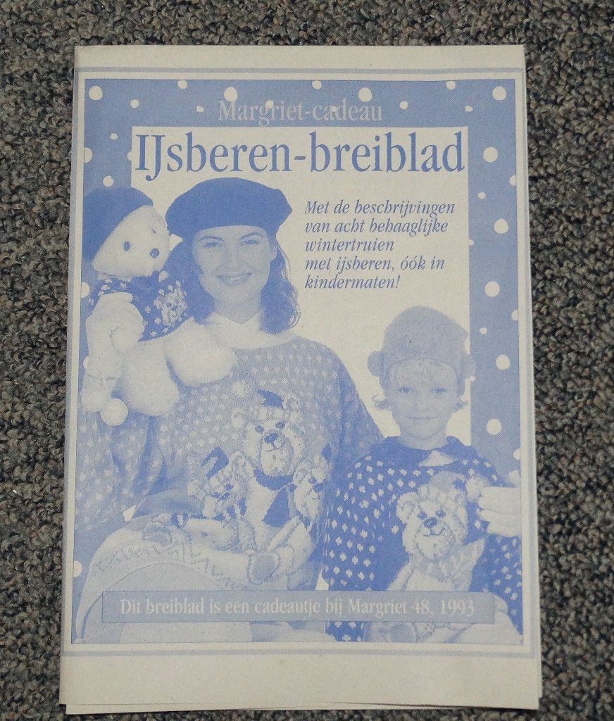 Margriet, ijsberen-breiblad, Ophalen of Verzenden, Gebruikt, Breien, Patroon of Boek