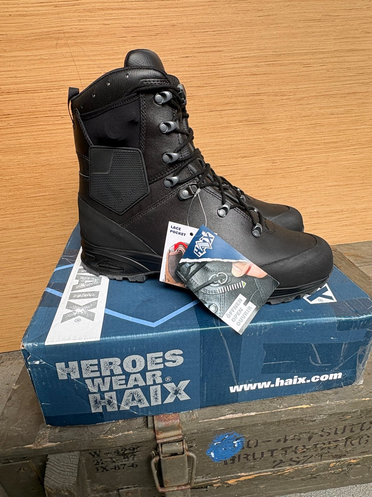 Nieuwe HAIX Laarzen, Maat 45, Zwart, Kleding | Heren, Schoenen, Ophalen of Verzenden, Nieuw, Zwart, Boots