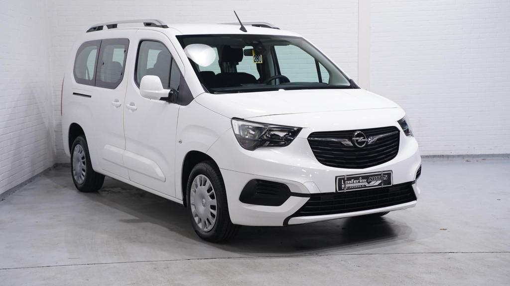 Opel Combo Tour 1.2 Turbo L2H1 Edition 7p. 1e Eigenaar NAP 2, Stof, Gebruikt, 7 stoelen, Wit