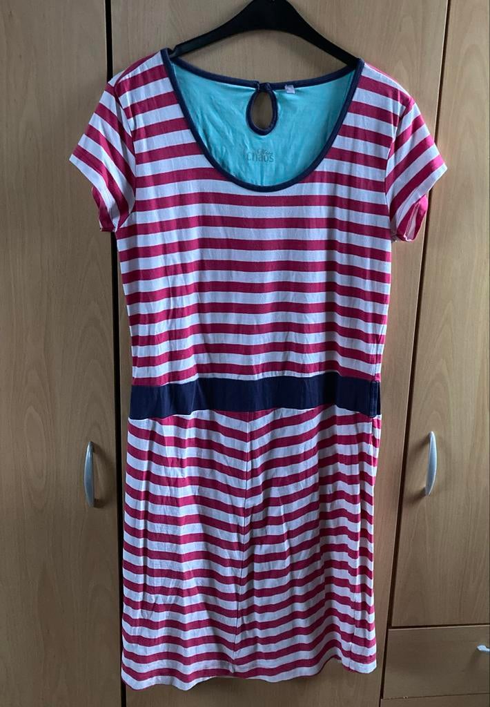 Gestreepte jurk Miss Chaos, maat XL - Casual en comfortabel, Maat 46/48 (XL) of groter, Ophalen of Verzenden, Knielengte, Gedragen