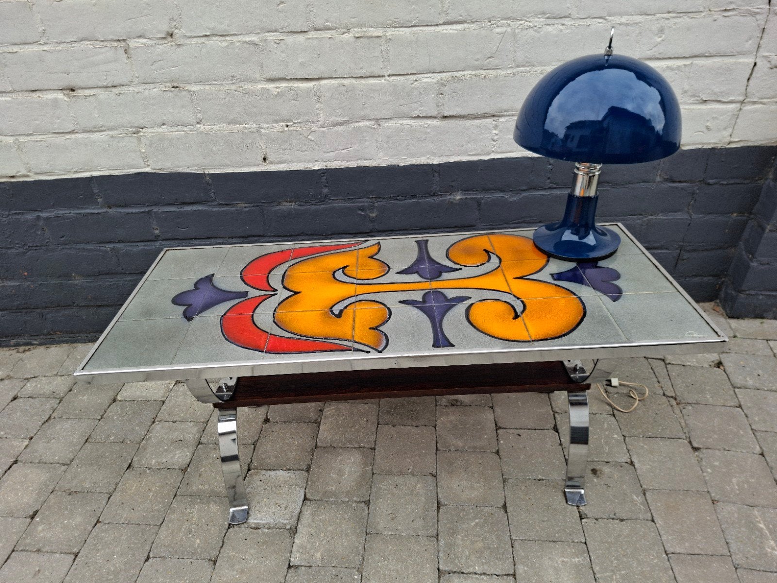 Vallauris 1970s salontafel, Ophalen, Rechthoekig