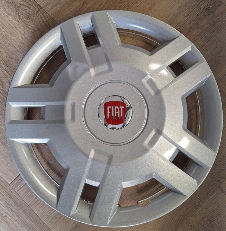 Wieldop set Fiat Ducato 15 Inch Rood logo set 4 stuks 89.95€, Auto diversen, Wieldoppen, Ophalen of Verzenden, Nieuw