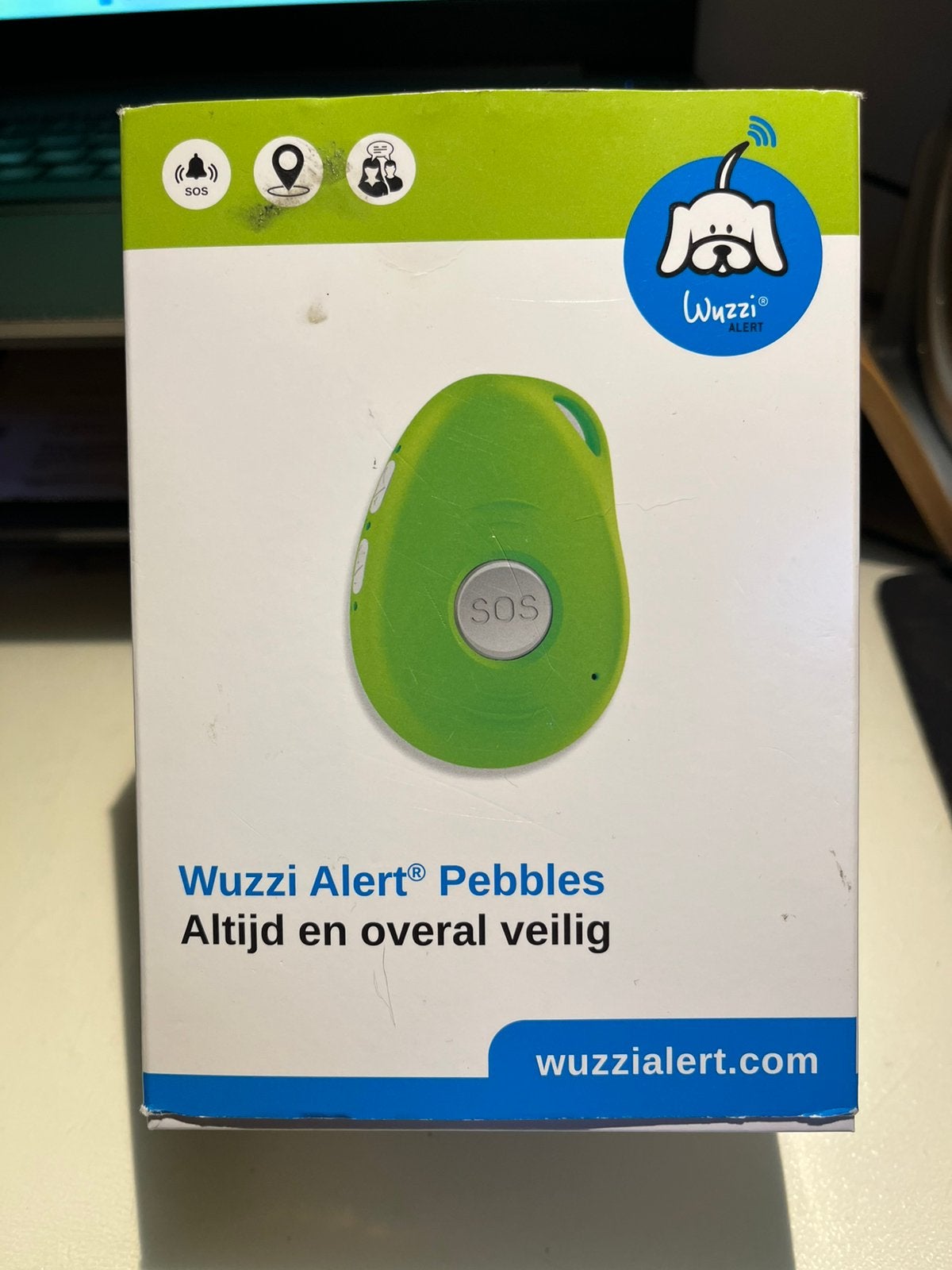 Wuzzi Alert Pebbles mobiele persoonsalarmering, Ophalen of Verzenden, Zo goed als nieuw