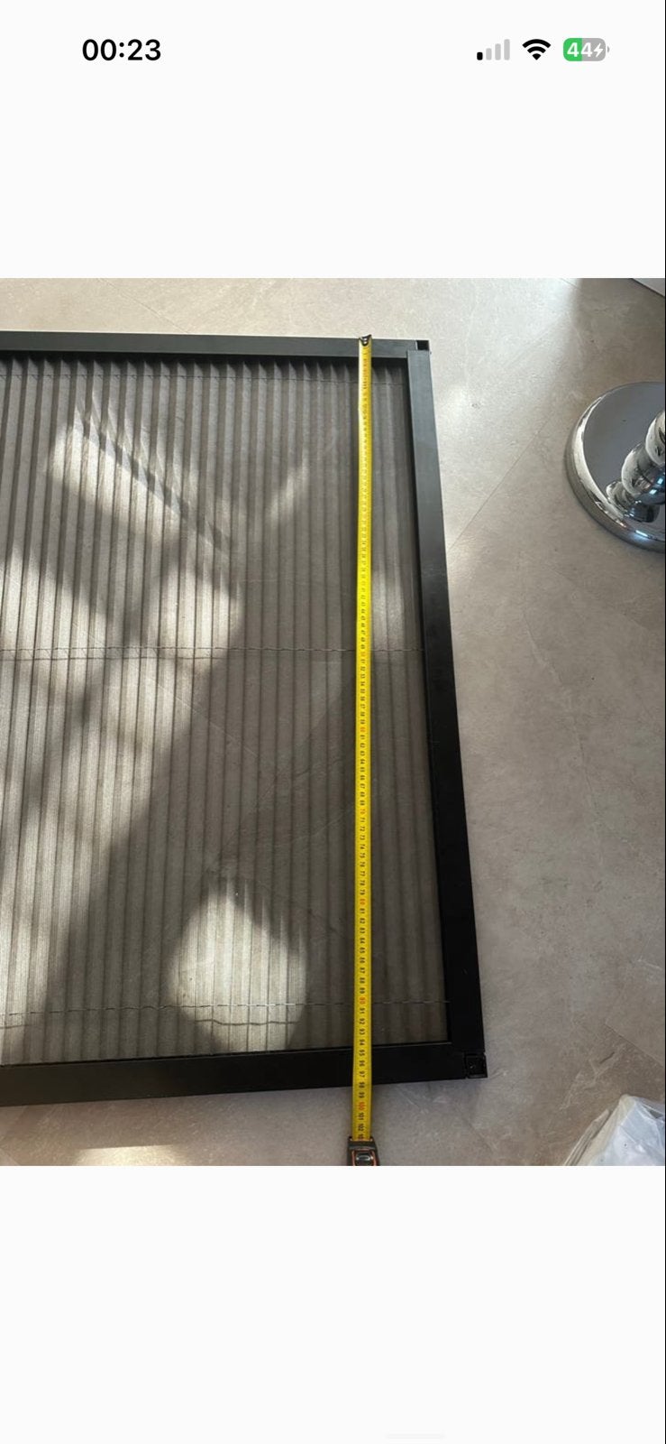 Franse deuren Plissé hordeur dubbel  198 cm x 98 cm, 80 tot 100 cm, Hordeur, Minder dan 200 cm, Nieuw