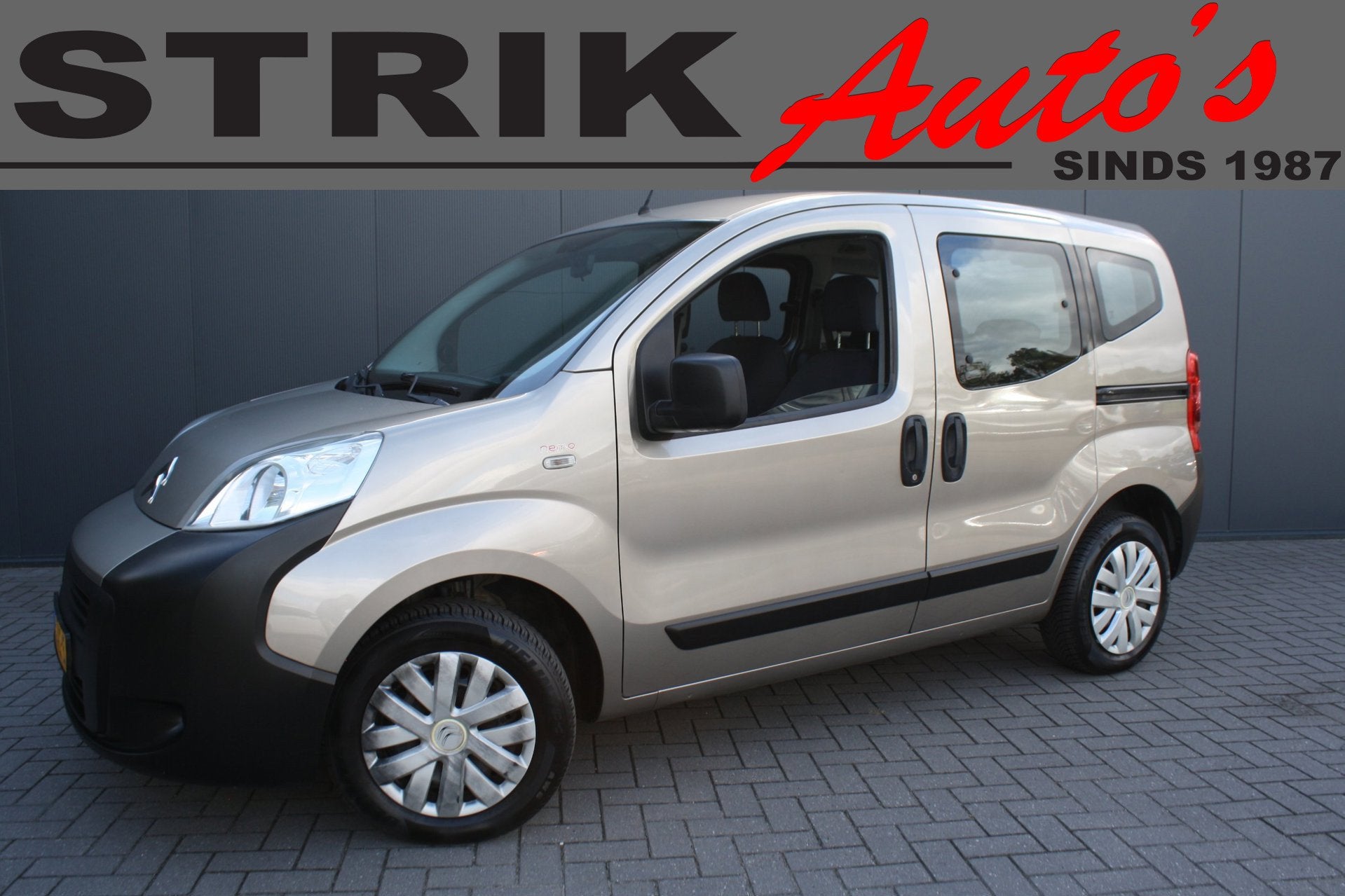 Citroen Nemo 1.4i Multispace - RIJKLAAR - NIEUWE DISTRIBUTIE, Auto's, Zwart, 4 cilinders, Bruin, 400 kg