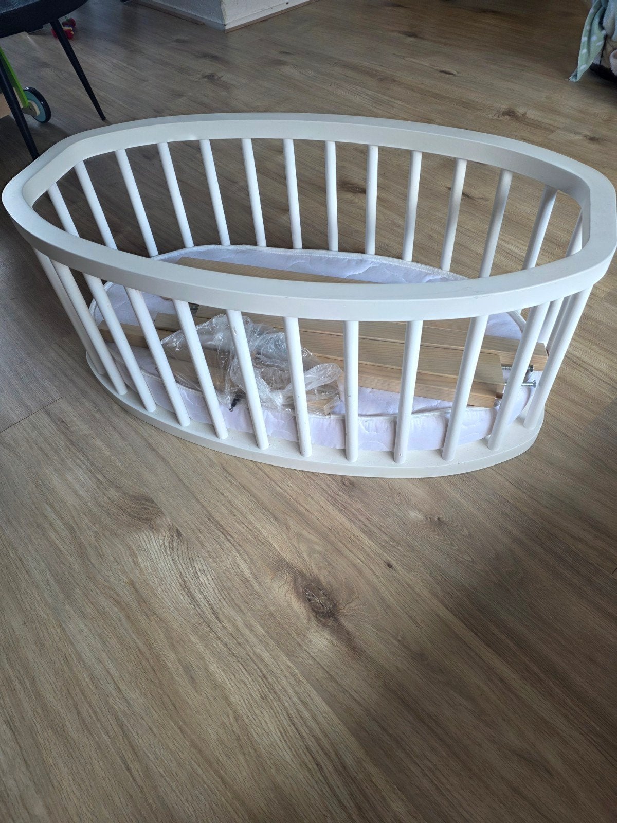 Baby wiegje - wit, gedemonteerd, Ophalen, Gebruikt, Wieg