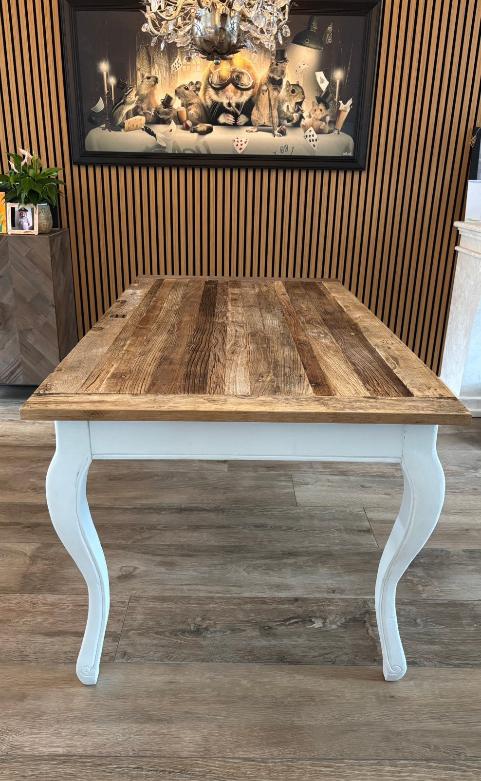 Riviera Maison Driftwood Eettafel 180x90cm, Ophalen, Gebruikt, 50 tot 100 cm, 150 tot 200 cm