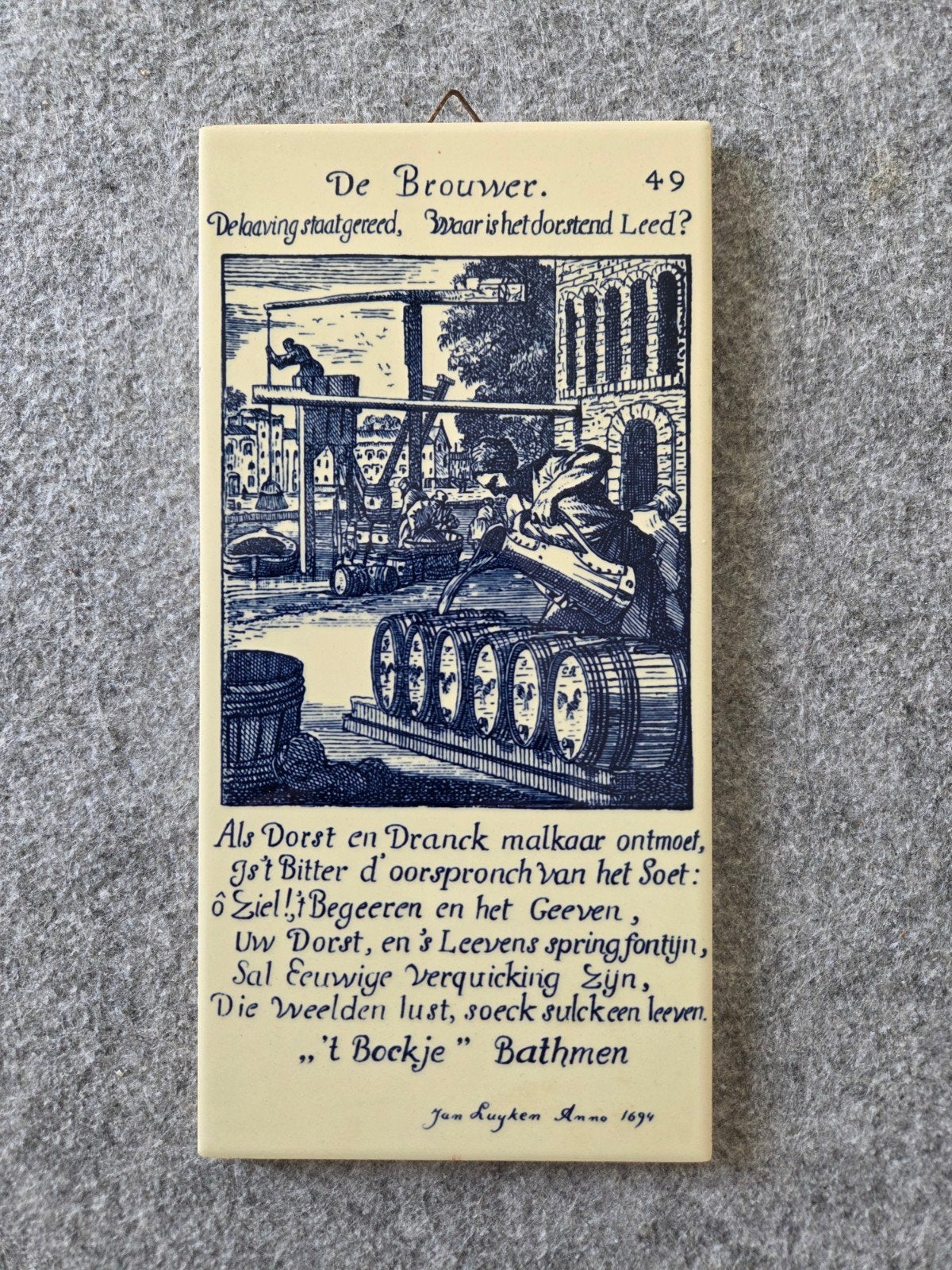 Jan Luyken.  De Brouwer.  't Bockje Bathmen 1694, Ophalen of Verzenden