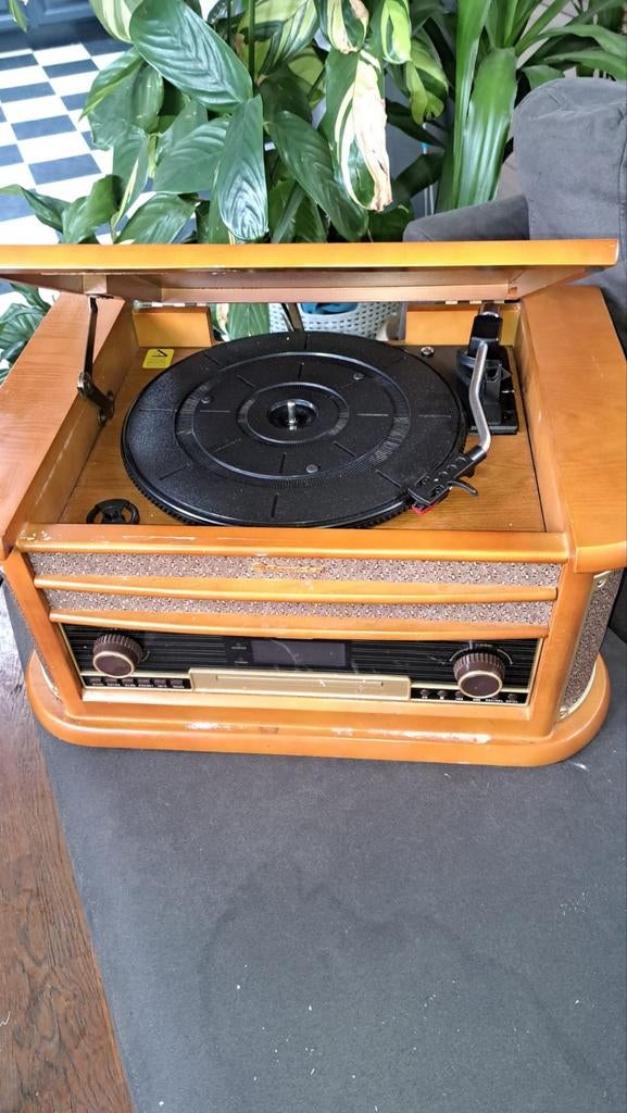 Roadstar Platenspeler met Dab Radio bluetooth en CD-speler, Audio, Tv en Foto, Platenspelers, Overige merken, Gebruikt, Automatisch