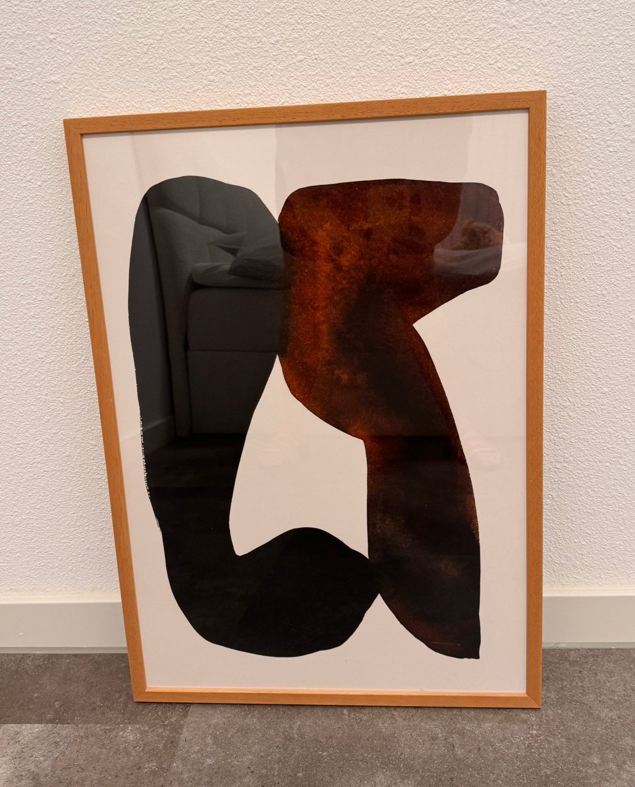 Mooi schilderij is mooie naturel kleuren met lijst, Ophalen, Zo goed als nieuw, Schilderij