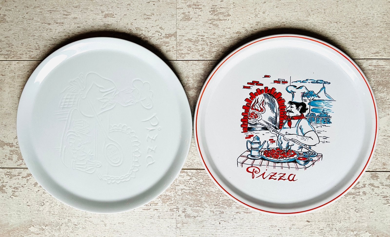 Vintage Set Swan of Denmark A/S Pizza Borden - Nieuw, Overige merken, Nieuw, Ophalen of Verzenden, Bord(en)