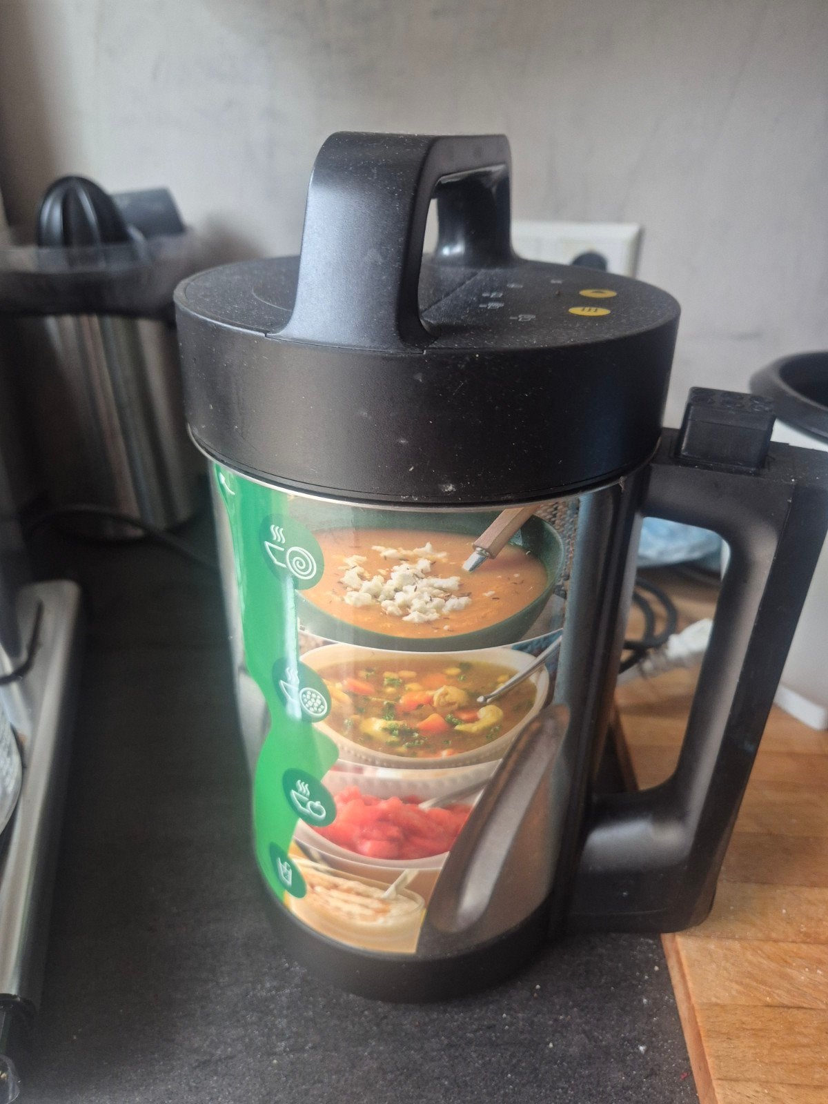Philips Soepmaker - Perfect voor snelle, verse soep, Witgoed en Apparatuur, 1 tot 2 liter, Ophalen of Verzenden, Gebruikt, 2 snelheden
