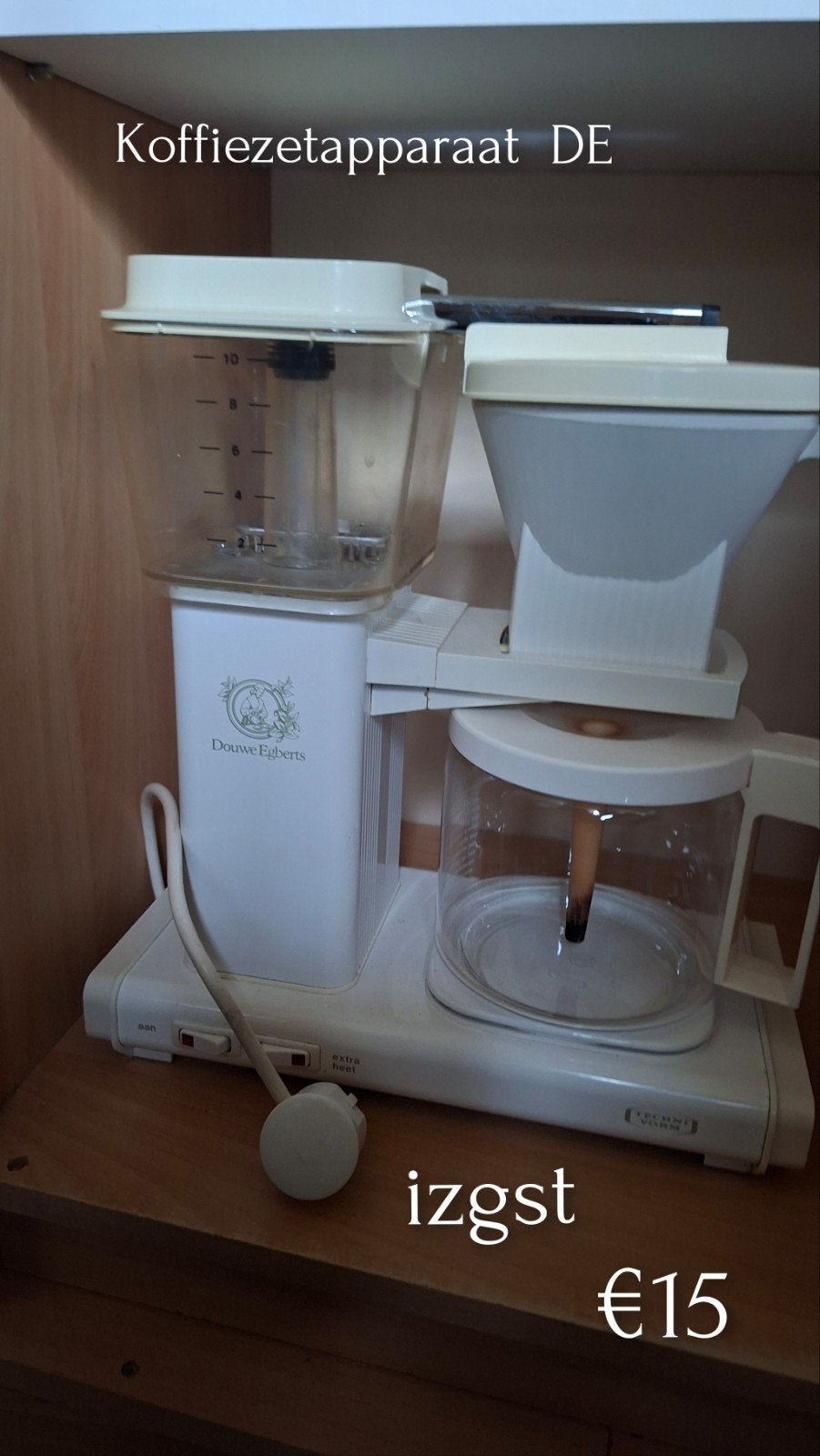 Vintage Douwe Egberts Koffiezetapparaat Technivorm 741 C, Ophalen of Verzenden