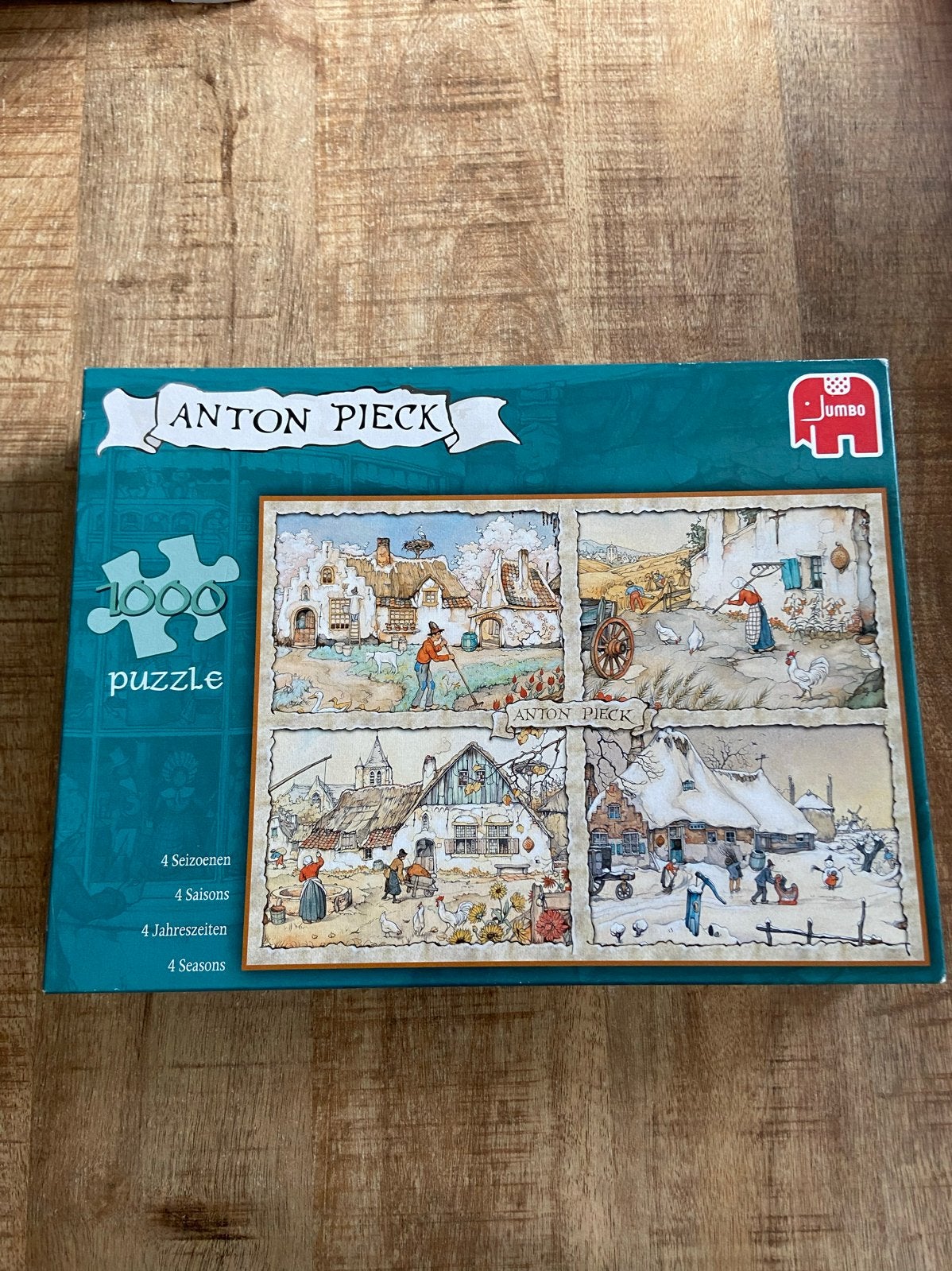 Jumbo Anton Pieck Puzzels - 1000 stukjes, Ophalen of Verzenden, 500 t/m 1500 stukjes, Gebruikt, Legpuzzel