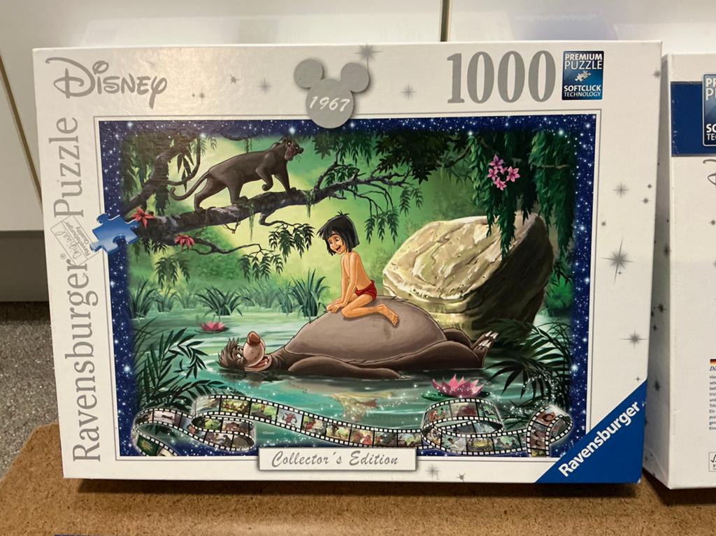 Puzzel Collectie Disney Jungle boek Mowgli Baloe Beer Panter, Ophalen of Verzenden, 500 t/m 1500 stukjes, Zo goed als nieuw