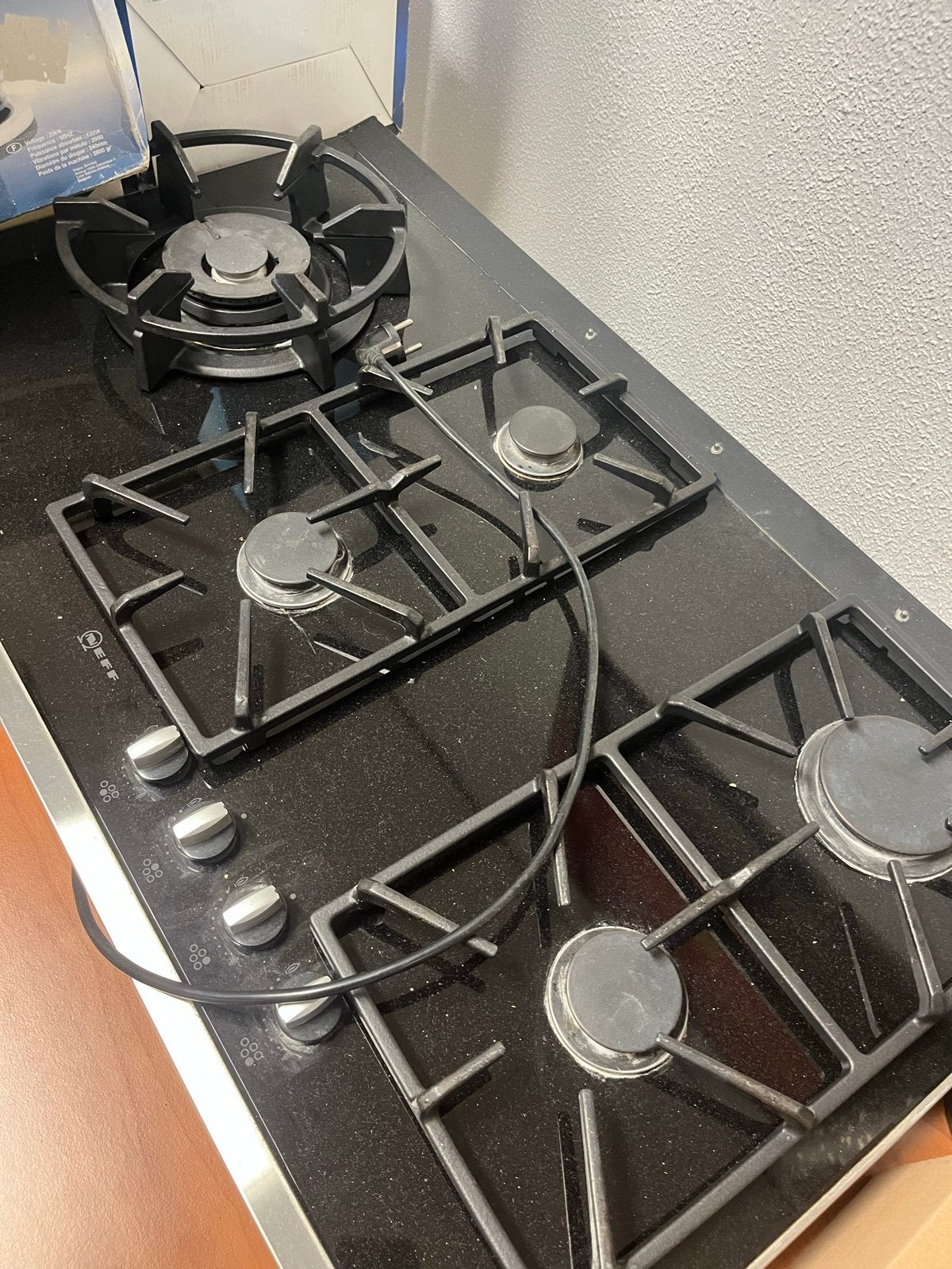 Neff Kookplaat 5 pits op gas, Ophalen, Gebruikt, Inbouw, Gas