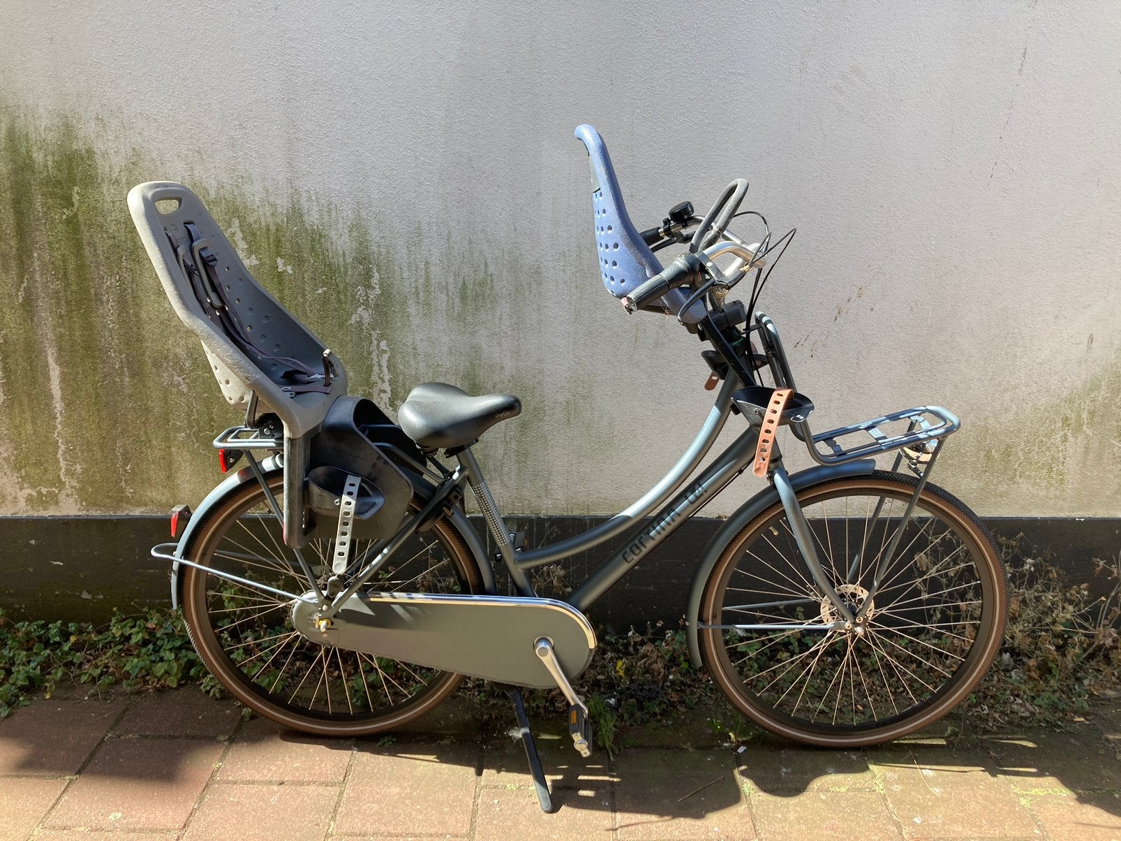 Moederfiets met zitjes, cortina u4 family pearlstone, 2 zitjes, 47 tot 50 cm, Zo goed als nieuw, Versnellingen