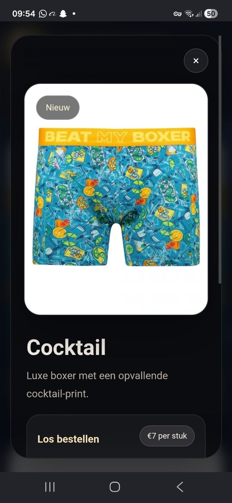 Partij heren boxers van het merk " beat my boxer", Ophalen of Verzenden, Zwart, Boxer