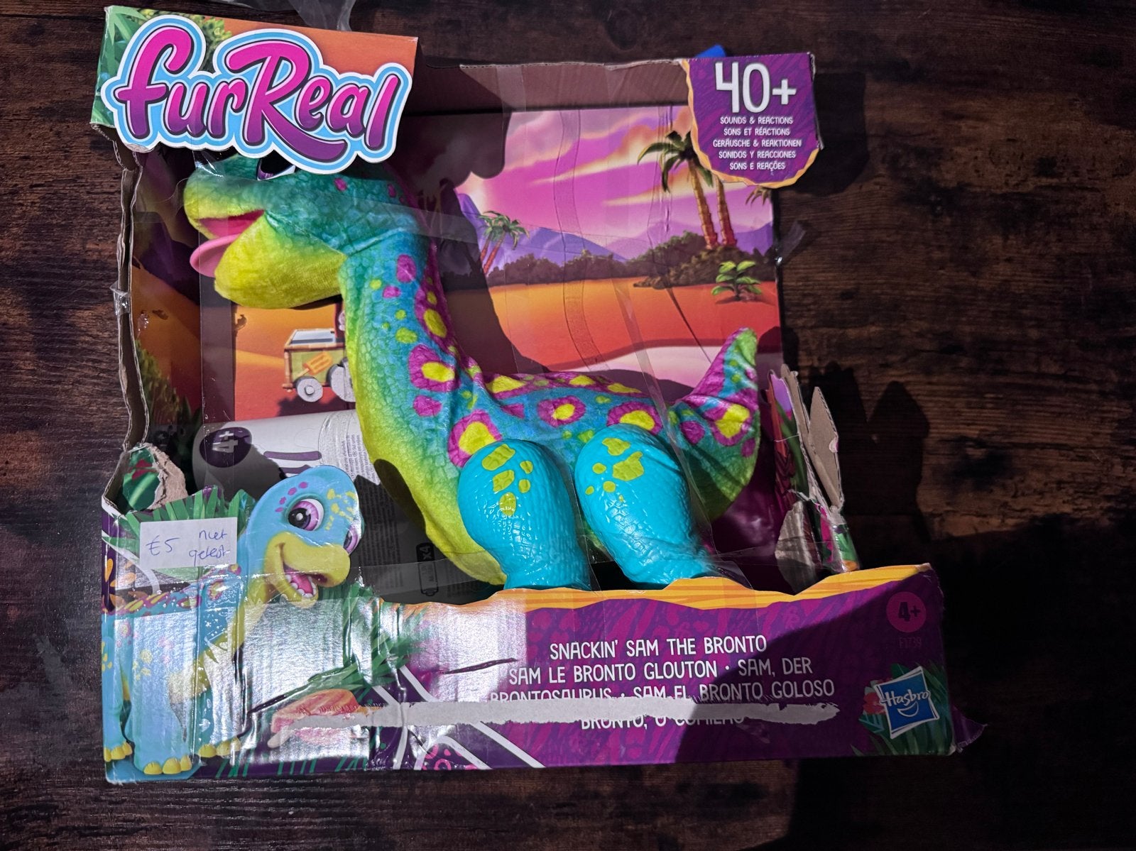 FurReal Friends Snackin' Sam the Bronto - Ongetest, Kinderen en Baby's, Gebruikt, Overige merken, Dinosaurus, Ophalen of Verzenden