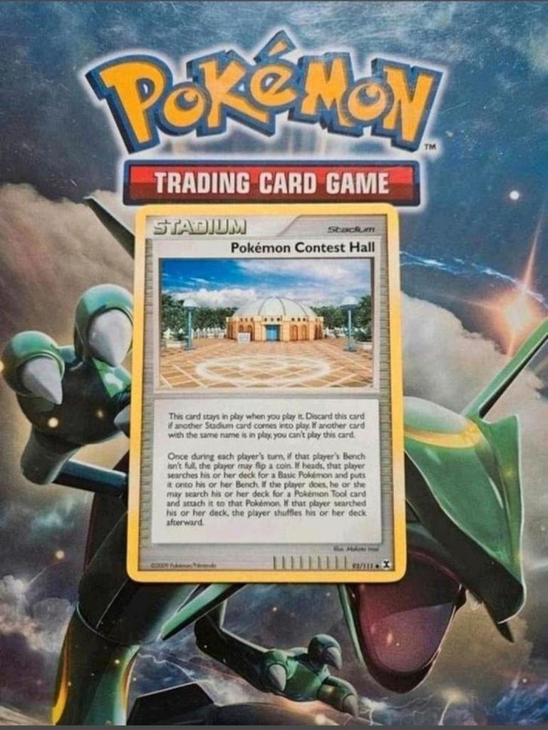 Pokemon contest hall 93/111 Platinum Rising Rivals pokemon, Ophalen of Verzenden, Gebruikt, Losse kaart
