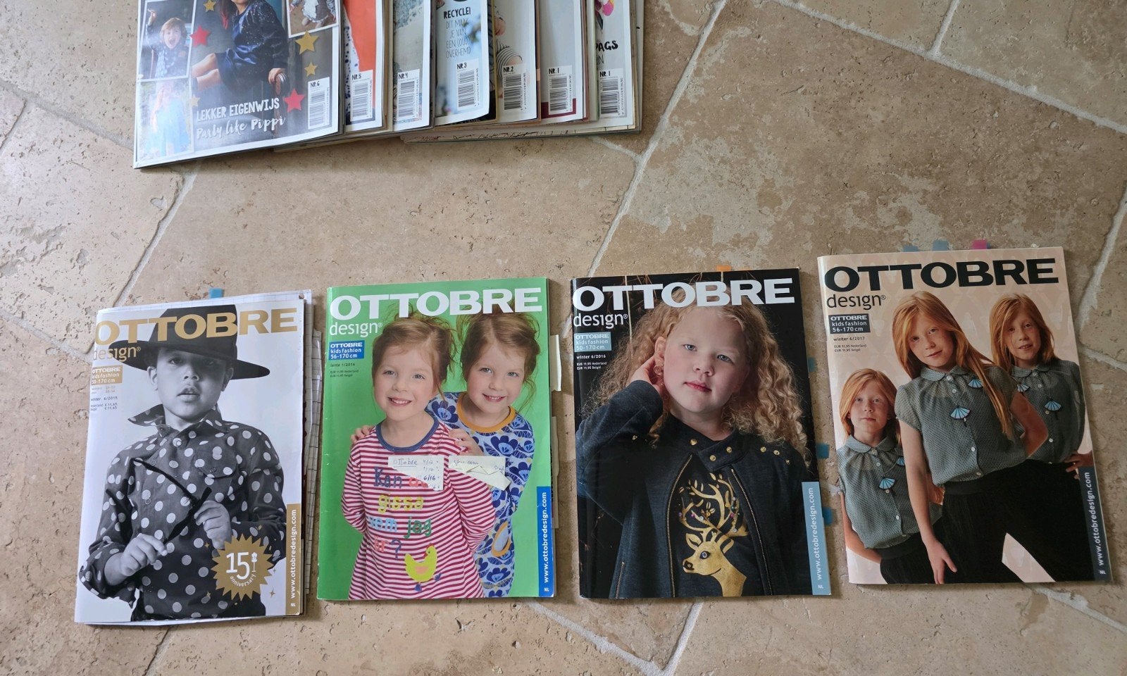 4x Ottobre Design kinderkleding naaipatronen, Hobby en Vrije tijd, Overige merken, Overige typen, Kind, Ophalen of Verzenden