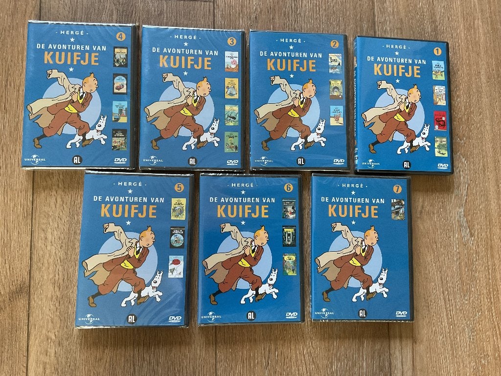 De avonturen van KUIFJE, Overige gebieden, Alle leeftijden, Avontuur, Nieuw in verpakking