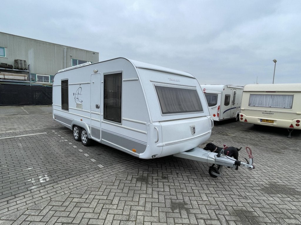 Tabbert Puccini 630 Fransbed Airco douche, Caravans en Kamperen, Rondzit, Tabbert, Bedrijf, Schokbreker