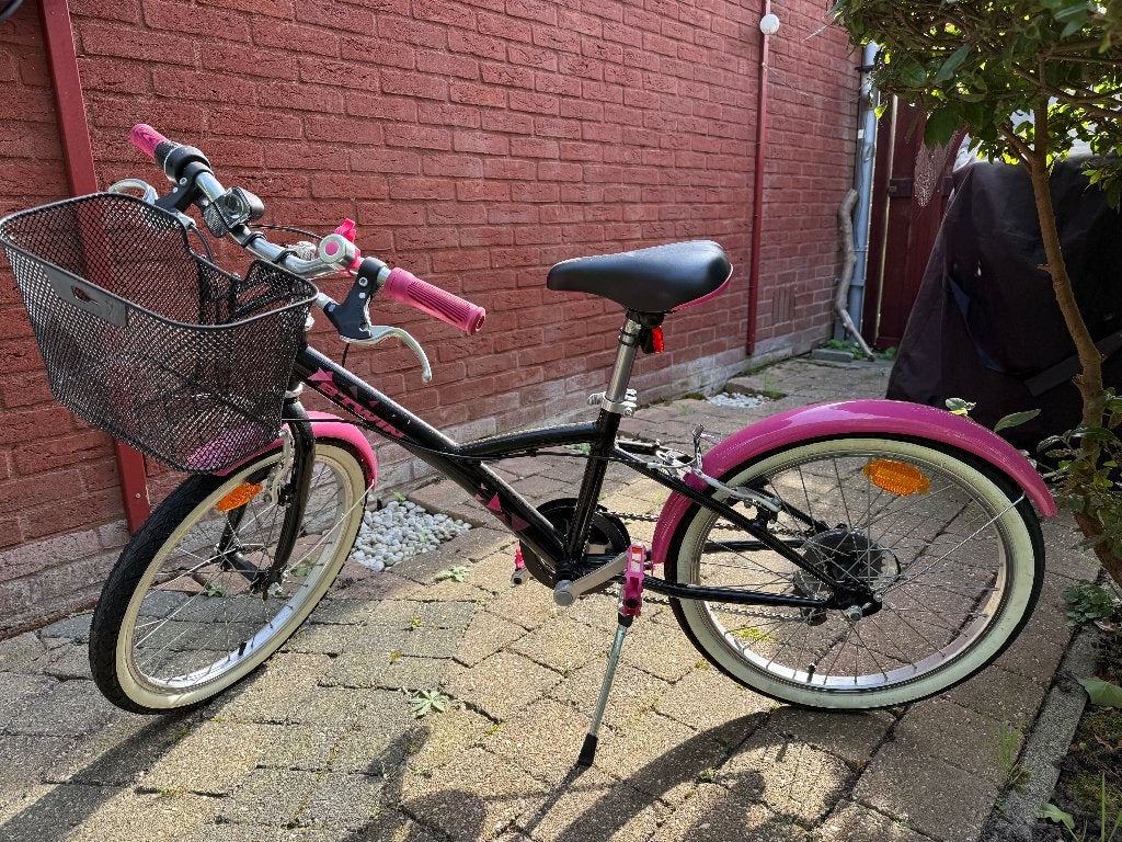 B'TWIN Elops 500 original, 20-inch children's city bike, Ophalen, Terugtraprem, 16 tot 20 inch, Zo goed als nieuw