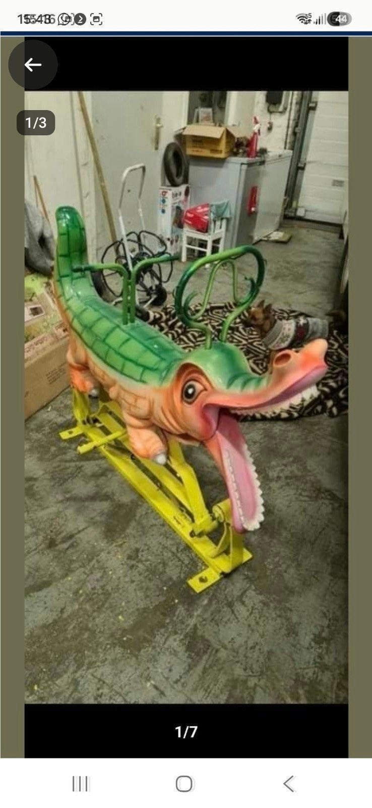 bernard kindt hout gesneden kermis molen krokodil, Verzamelen, Ophalen