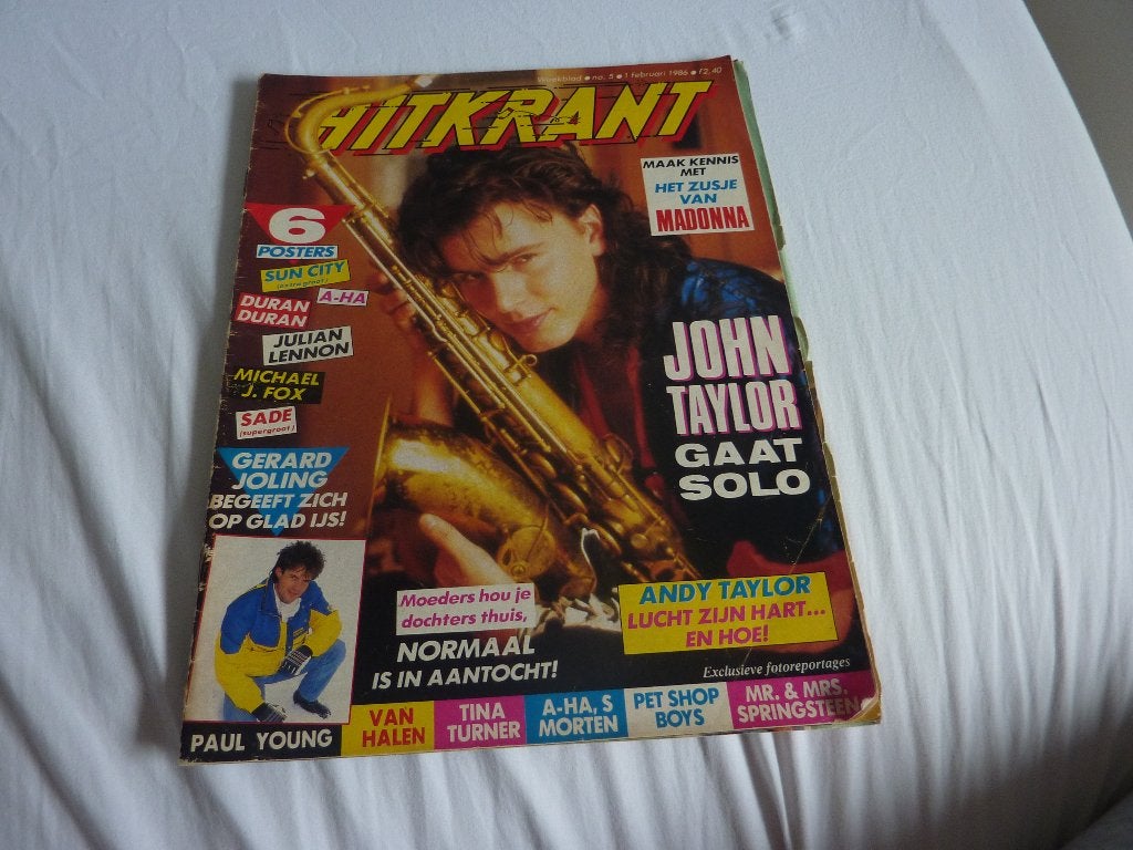 HITKRANT 1986-SUN CITY-DURAN-G JOLING-P YOUNG-NORMAAL, Verzenden, 1980 tot heden, Tijdschrift