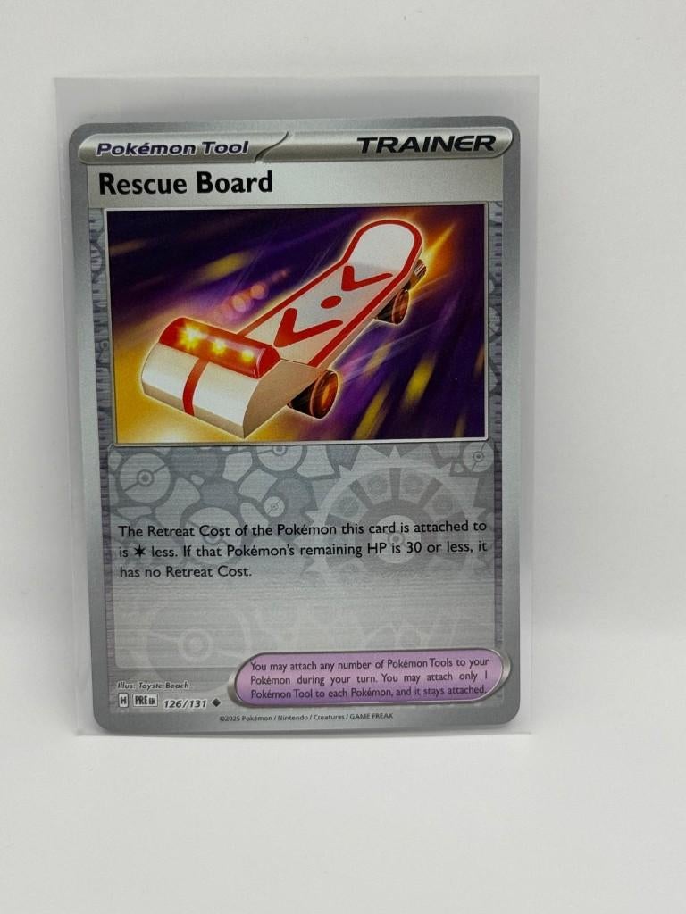 Rescue Board [Reverse] #126 Pokémon Prismatic Evolutions, Verzenden, Nieuw, Losse kaart, Foil