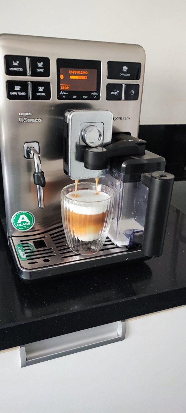 Philips saeco koffiemachine volautomaat, Ophalen, Koffiemachine