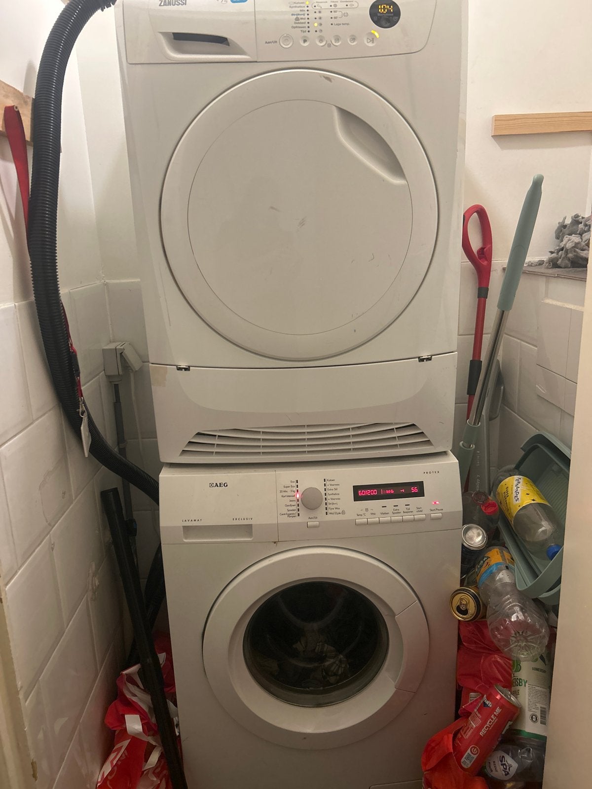 Wasmachine en droger - goed functionerend, Ophalen, Gebruikt