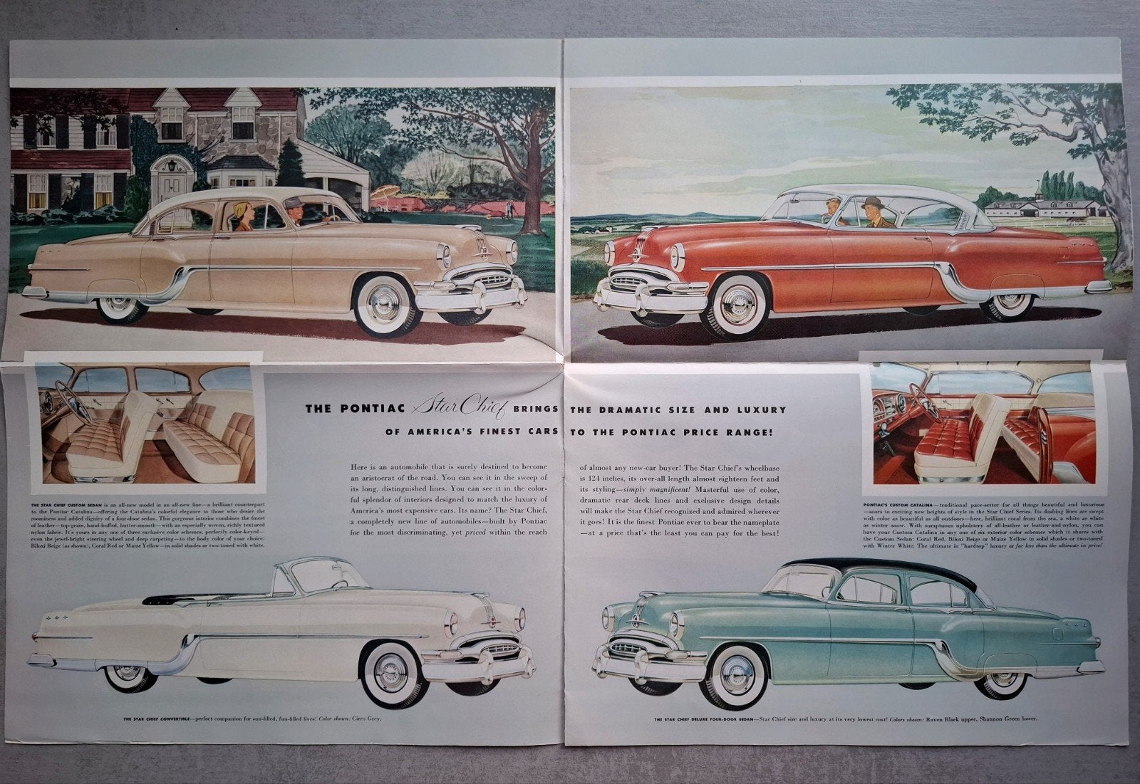 Pontiac '54 brochure, Ophalen of Verzenden, Zo goed als nieuw, Overige merken