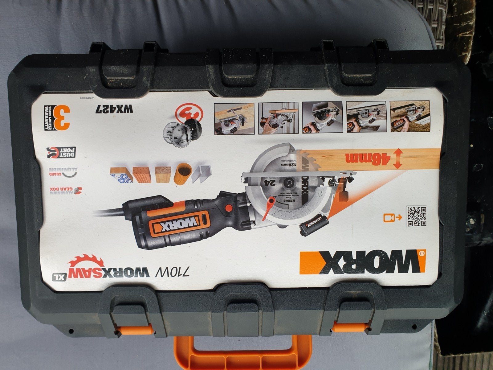 Worx WX427 Cirkelzaag 710W - Nieuw in doos, Cirkelzaag, Worx, Nieuw, 600 tot 1200 watt
