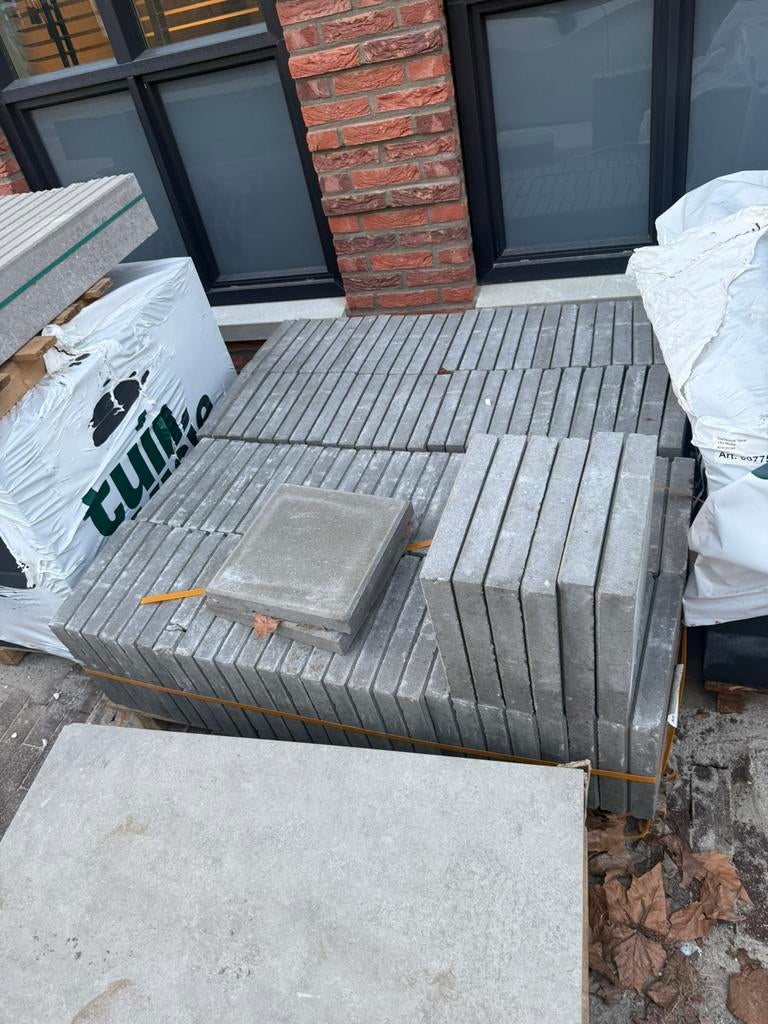 Tegel 30x30x6 facet KOMO 104 stuks circa 9m2, Ophalen, Nieuw
