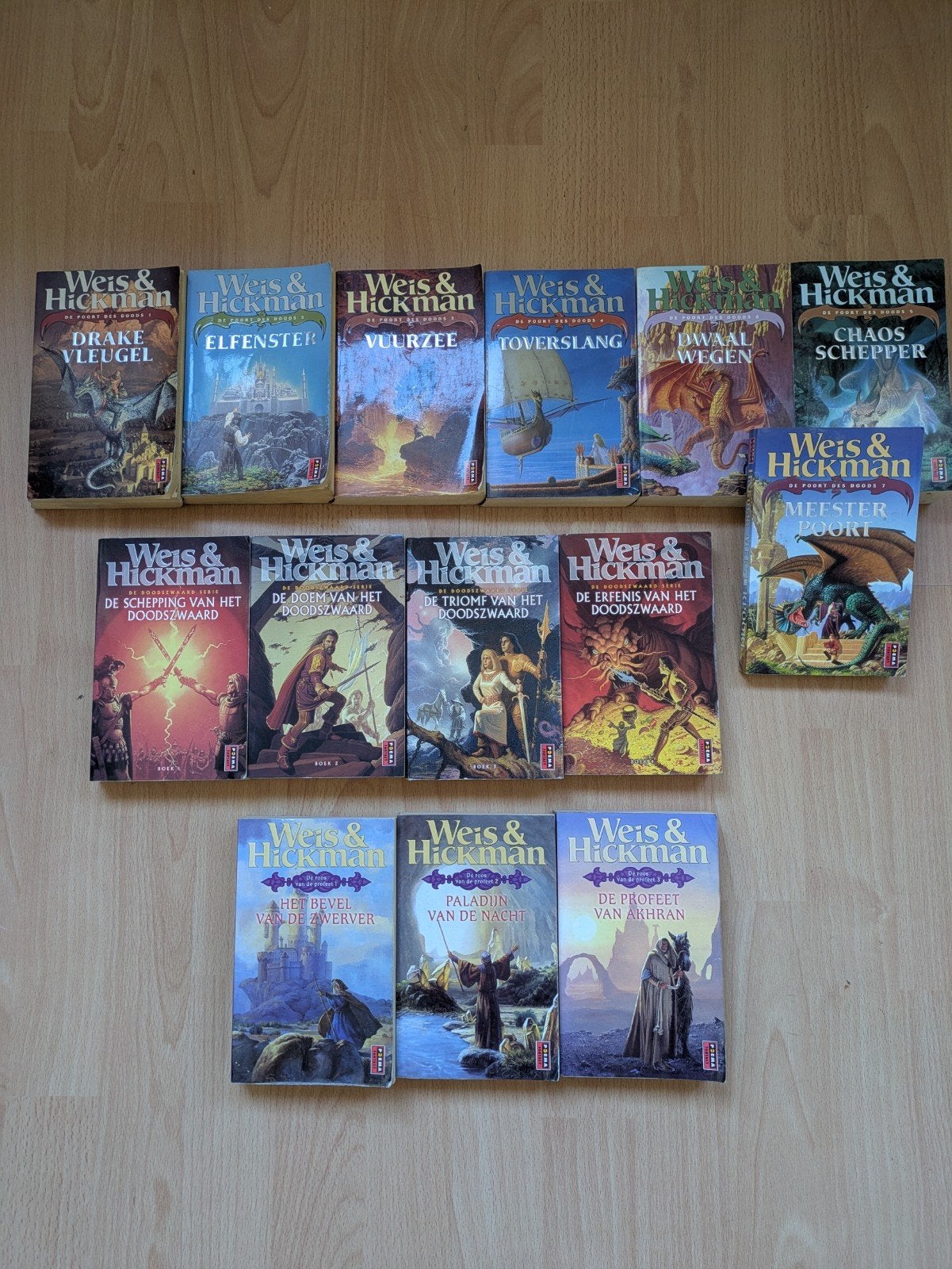 Weis & Hickman Fantasy Boeken Collectie (14 delen), Ophalen of Verzenden, Gelezen, Margaret Weis & Tracy Hickman