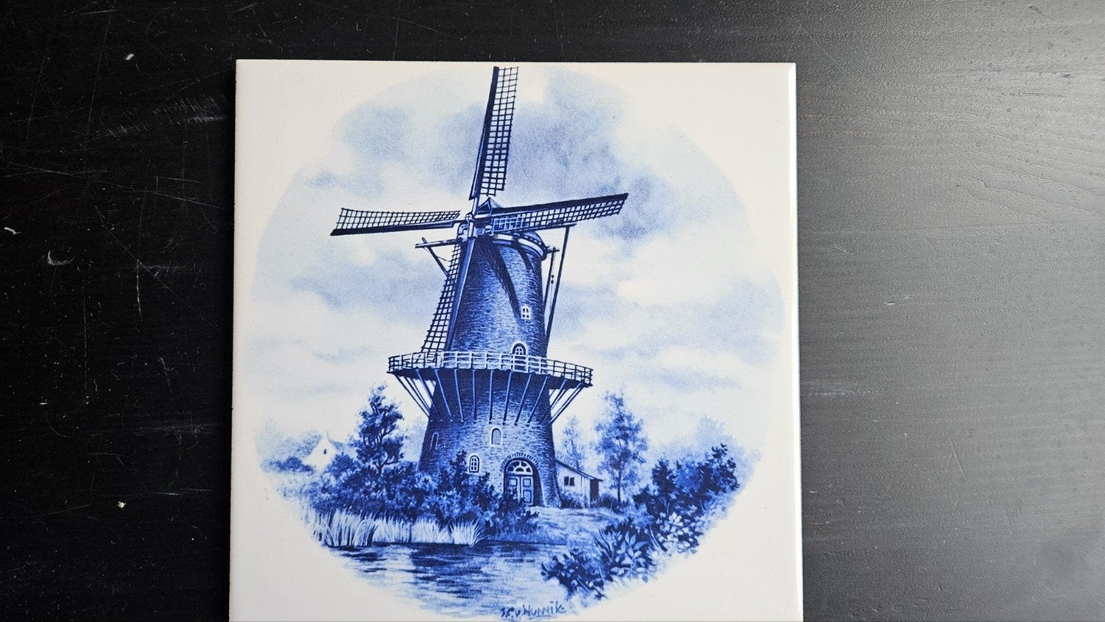 Delfts Blauwe Tegels met Molens en Hollandse Scènes, Verzenden