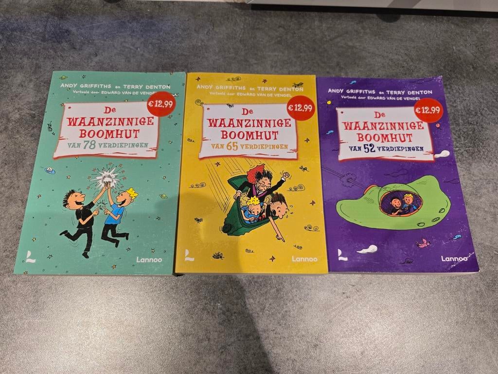 3 x De Waanzinnige boomhut boeken, Ophalen of Verzenden, Zo goed als nieuw