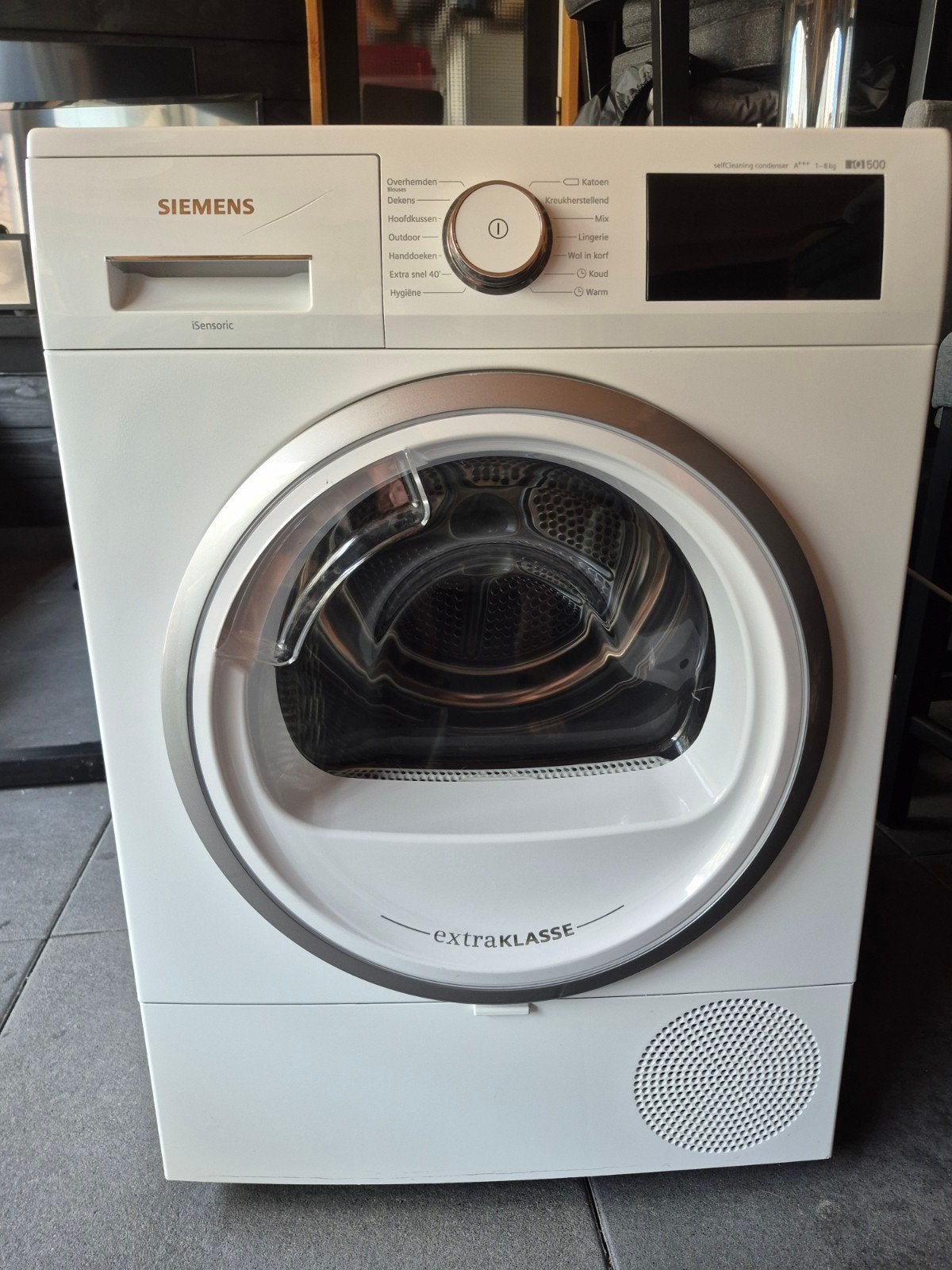 Siemens iQ500  Warmtepompdroger A+++, Ophalen, 8 tot 10 kg, Zo goed als nieuw, 85 tot 90 cm