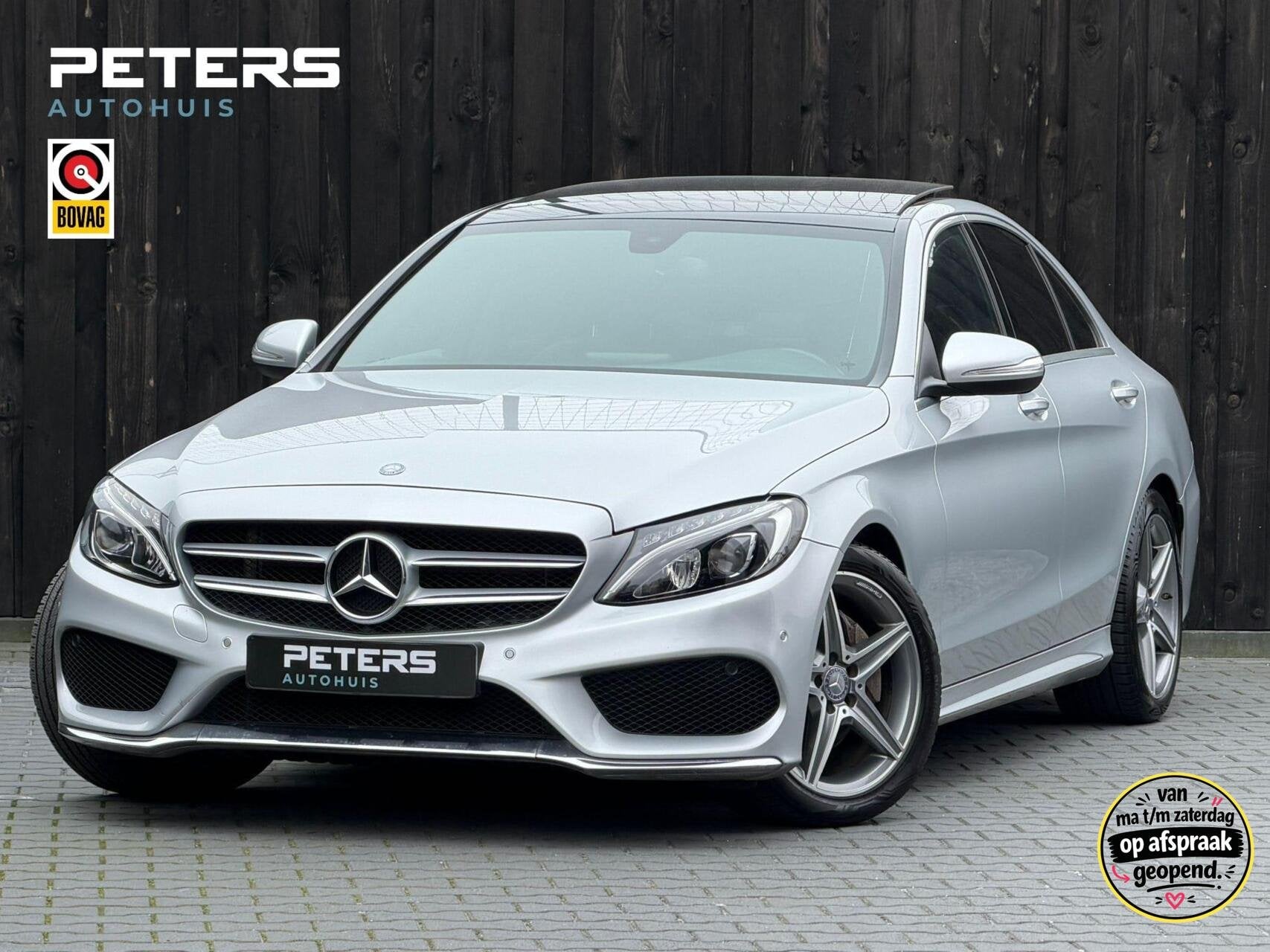 Mercedes C-klasse 180 Prestige| AMG Pakket| Panodak| Keyless, Automaat, Achterwielaandrijving, Bedrijf, 19 km/l