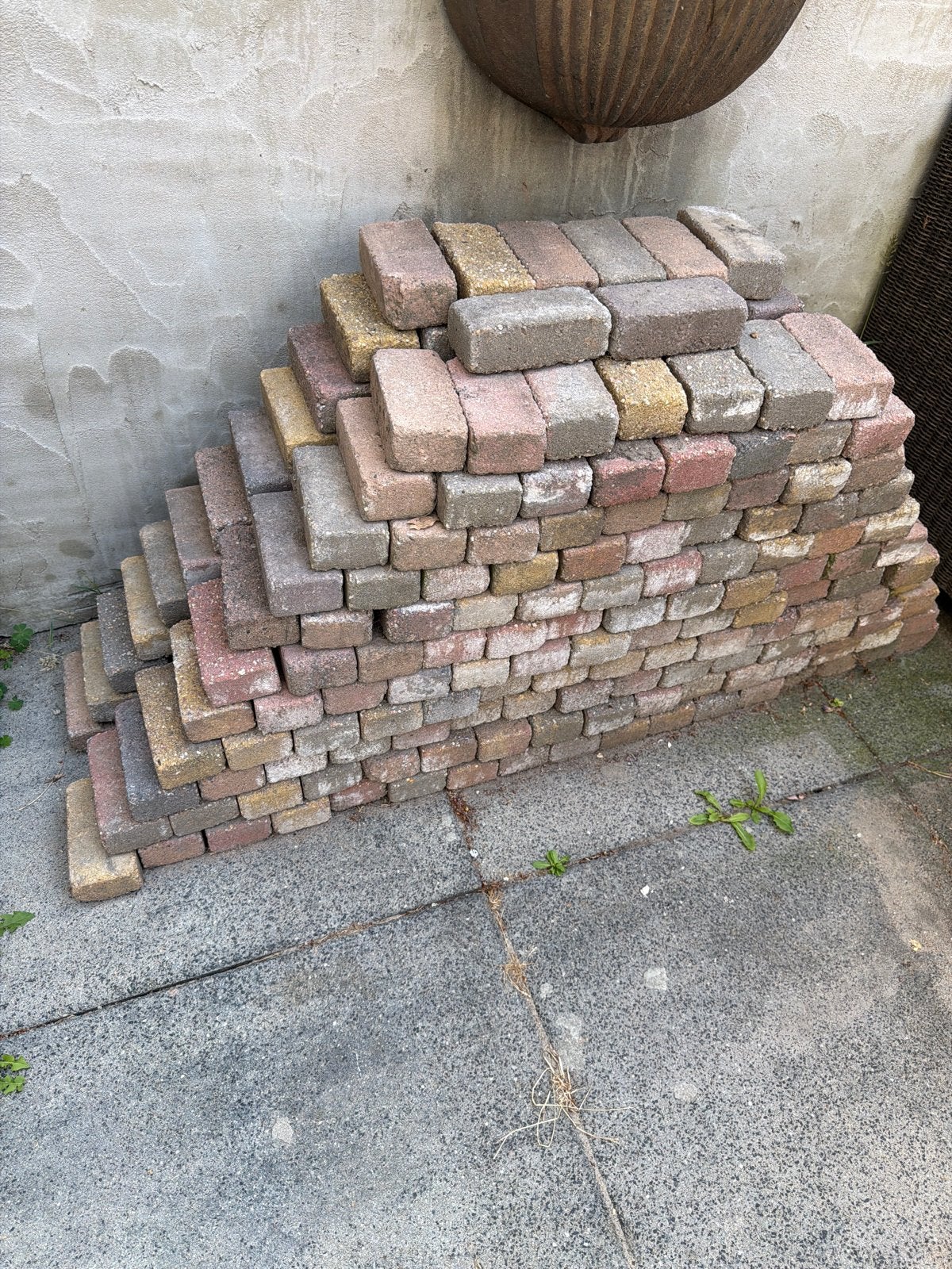 Gebruikte klinkers voor tuin of oprit, Tuin en Terras, Tegels en Klinkers, Ophalen, Gebruikt, Klinkers, Minder dan 5 m²