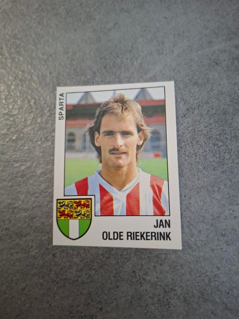 Panini sticker Voetbal 89. Jan Olde Riekerink Sparta., Verzenden, Zo goed als nieuw, Sticker