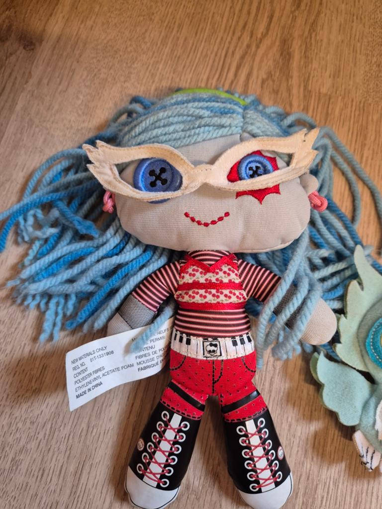 Monster high knuffel met pet, Ophalen of Verzenden, Overige typen