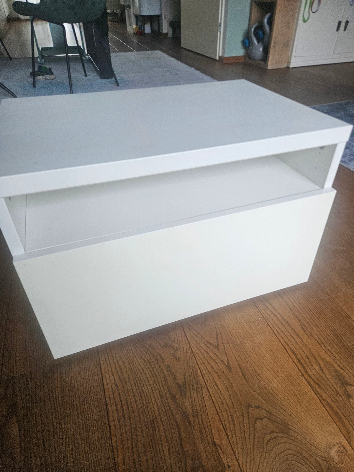 Witte IKEA BESTÅ opbergkast / tv-meubel, Huis en Inrichting, Kasten | Ladekasten, Ophalen, Minder dan 50 cm, Gebruikt, 1 of 2 laden