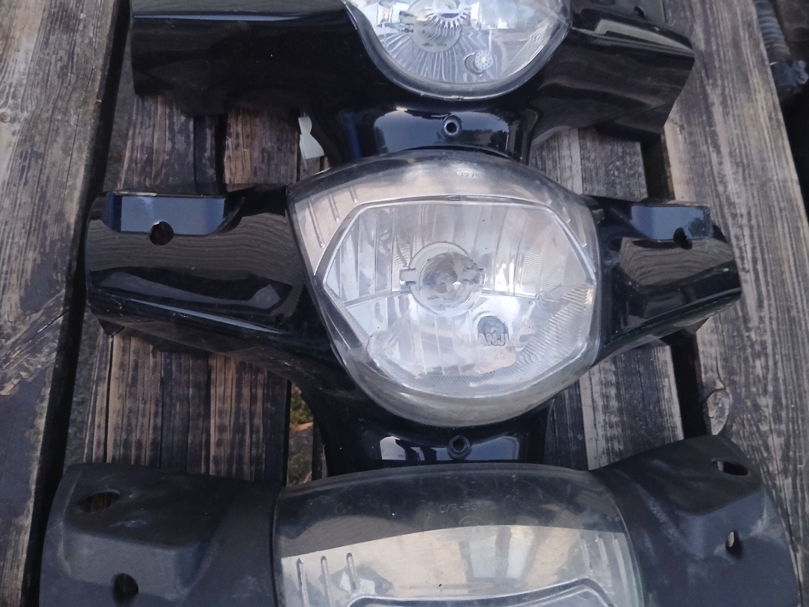 la souris city s stuurkap zwart met koplamp, Ophalen of Verzenden, Gebruikt, Koplamp, Overige merken