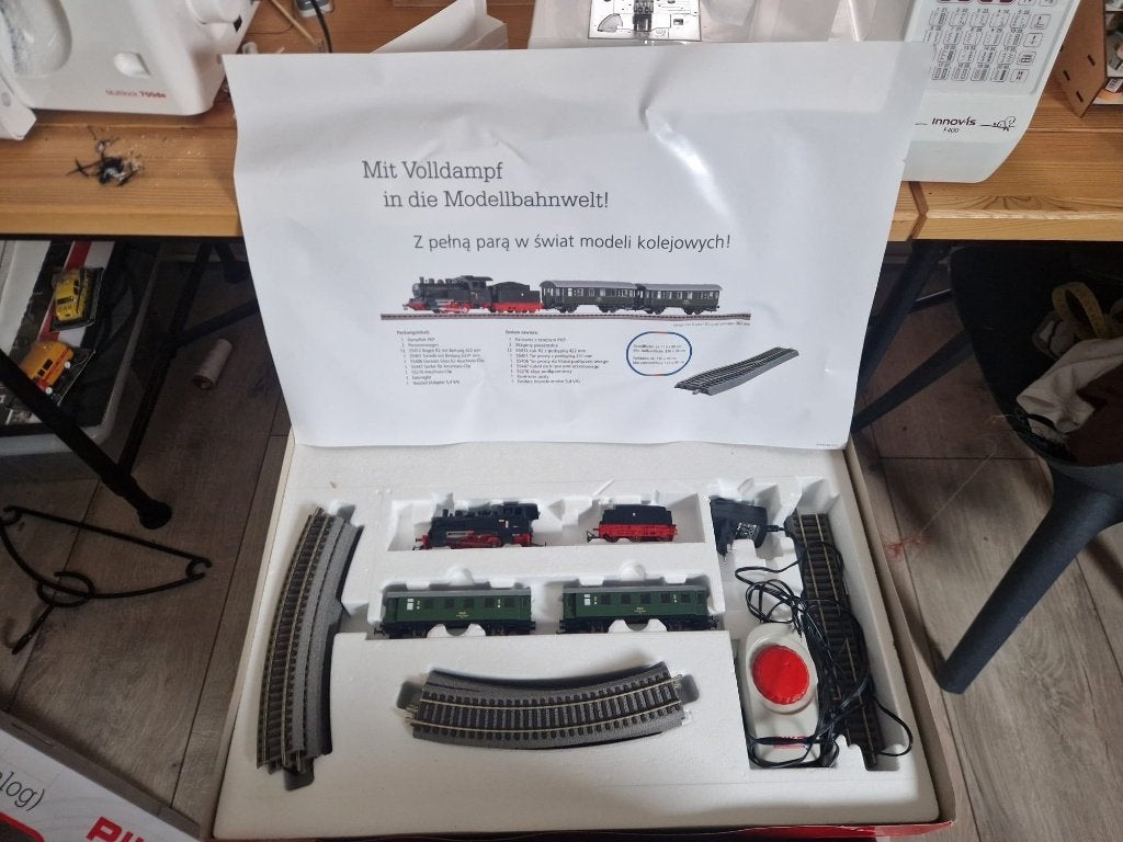Piko H0 start set, Gelijkstroom, Rails, Zo goed als nieuw, Analoog