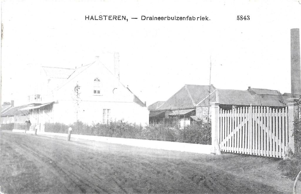 AK Halsteren - Draineerbuizenfabriek, Verzenden, Voor 1920, Ongelopen, Noord-Brabant